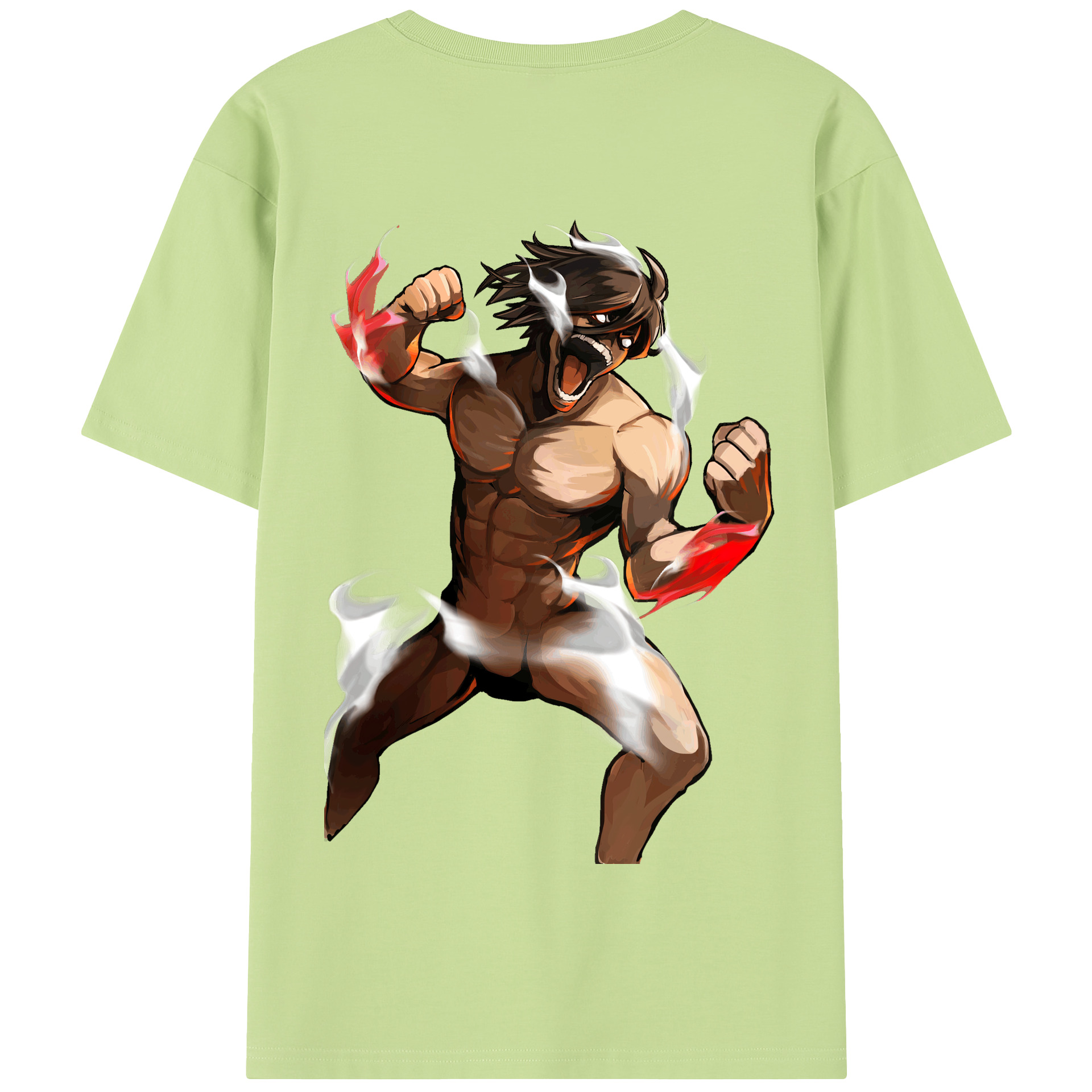 （画像用） 進撃の巨人 Attack on Titan 綿100％半袖Tシャツ（背面プリント）